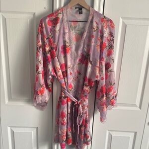 💐VS Floral Pink Kimono Robe
